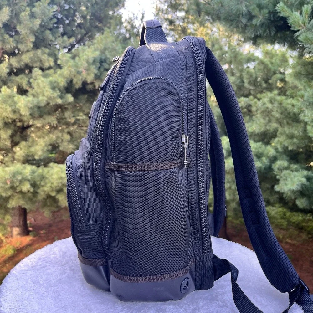 TUMI Alpha Bravo Kingsville Deluxe Backpack Black Ballistic Nylon Legacy Style